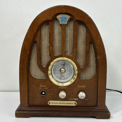 【美品】Panasonic RE-30 レトロデザイン AM/FM ラジオ Vtg Panasonic RE-30 AM/FM Wood Radio Watch Video Parts/Repair READ