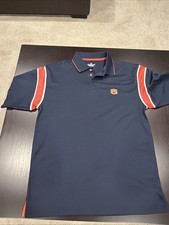 Vintage Russell Athletic Auburn University Polo Blue Short Sleeve Shirt L