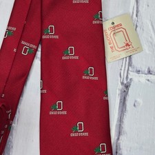 Vintage Ohio State Buckeyes Red Collegiate Collectibles Tie 100 Polyester Mens