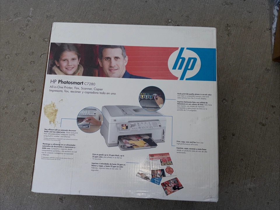 HP Photosmart C7280 All-In-One Inkjet Printer Brand New Sealed In Original Box! - Image 3 of 4