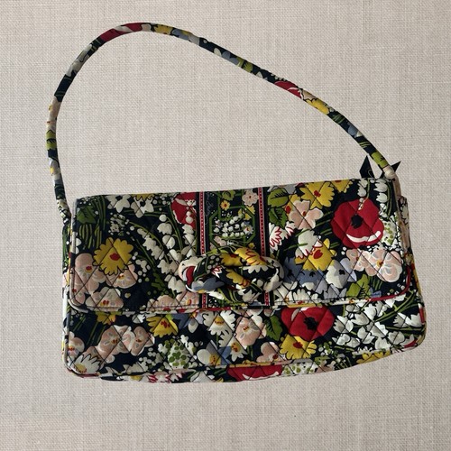 Vera Bradley Knot Just A Clutch Poppy Fields Pattern Retired