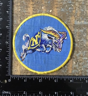 Vintage US Navy Naval Academy Midshipmen Goat Mascot  4  Jacket Patch USNA USN