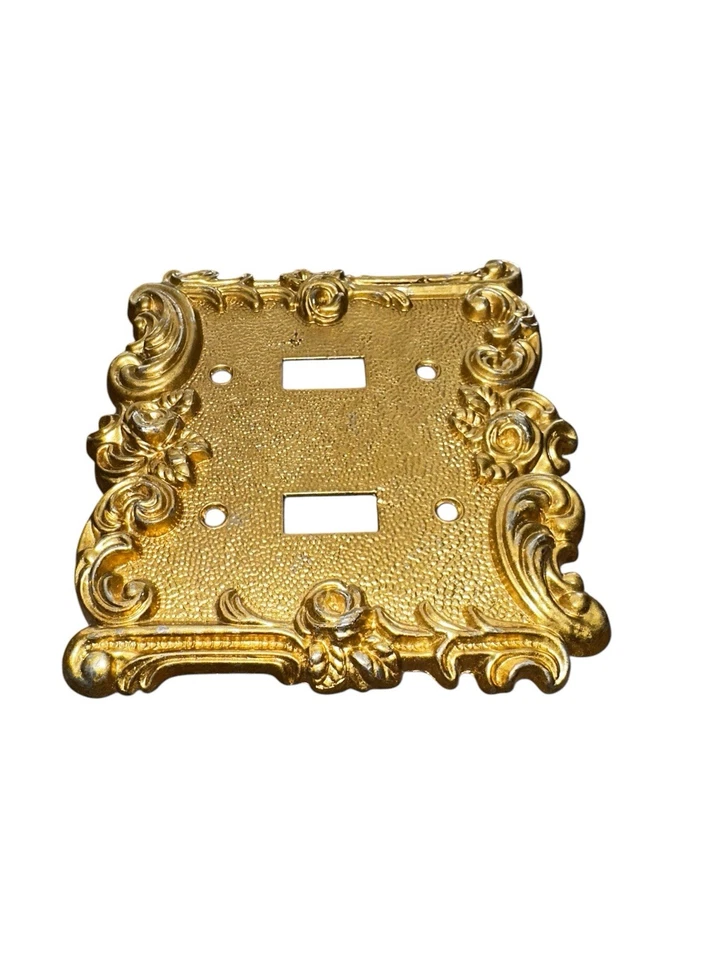 Винтажная переключающая пластина двойная латунь от America Tack Hardware Co. 1967 #60TT - Изображение 3 из 4