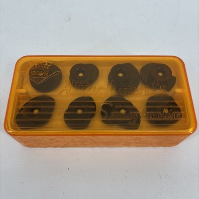 Zig Zag Deluxe Vintage 16 Cam Sewing Machine Attachments w/Original Case