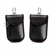 2 Stück Auto Schlüssel Keyless Go Schutz RFID Funk Blocker Tasche Etui Hülle