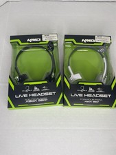 2 Xbox 360 Live Headset/new In Box/wire/ Redu...