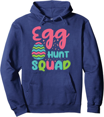 Egg Hunt Squad Easter Egg Hunting Happy Easter Day Unisex Hooded Sweatshirt