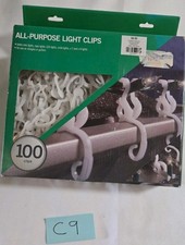 Christmas Light Clips All-Purpose 100ct Attaches to gutters shingles 2 Missing