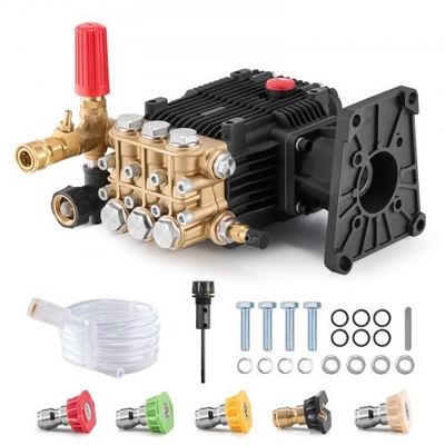 #ad HOT Pressure Washer Pump1quot; Shaft Horizontal Triplex Plunger4300 PSI4.4GPMR $252.03