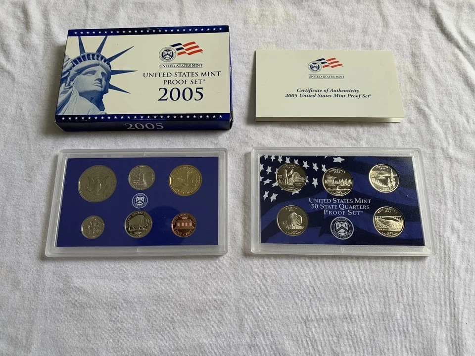 2005-S / 2006-S / 2007-S United States Mint Proof Sets with COA & OGP 34 Coins - Image 3 of 4