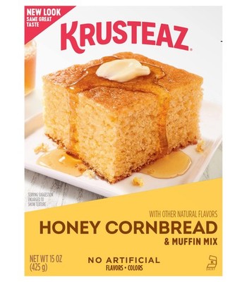 Krusteaz Honey Cornbread & Muffin Mix, 15-Ounce Box 15 Ounce (Pack of 2) 