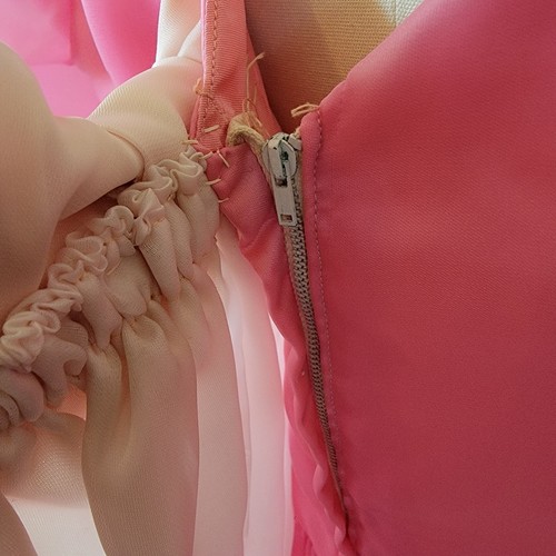 Vintage Pink Sleeping Beauty Aurora Cinderella Dress 1960s Large - Picture 12 of 13