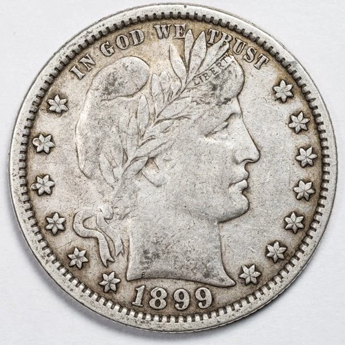 1899-P Barber Silver Quarter Extremely Fine (XF)