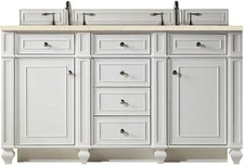 James Martin Vanities 157-V60D-3EMR Bristol 60" - White