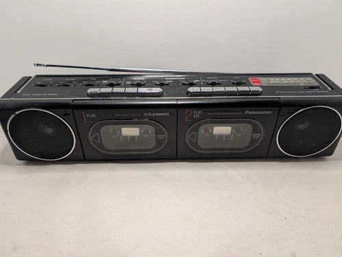 Panasonic Vintage Boombox Dual Cassette Model RX-F11 Made In Japan WORKS