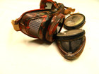 Goggles steampunk   1  Tinted lens welding  motorcycle riding GOGGLES BM Vtg2 pr — photo 4
