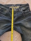 Cartise Size 10 Boot Distressed Sequins Rhinestone Pockets Stretch Blue Jeans — photo 5