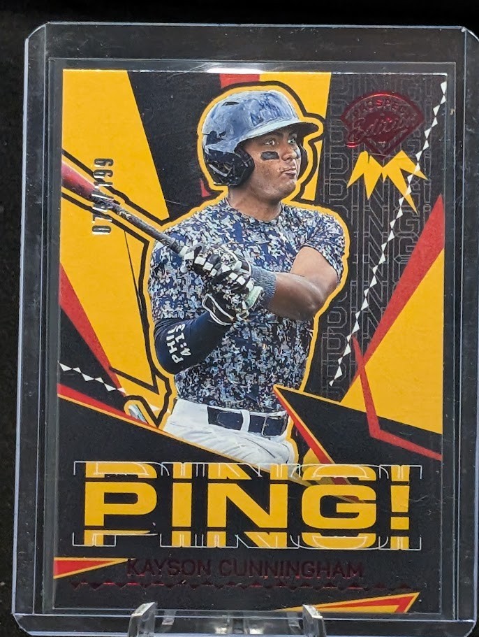 2025 Panini Prospect Edition #15 Kayson Cunningham - Ping Red 74/199