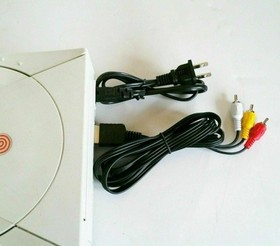 For Sega Dreamcast AV / Power Cable Cord Audio Video Bundle System Supply