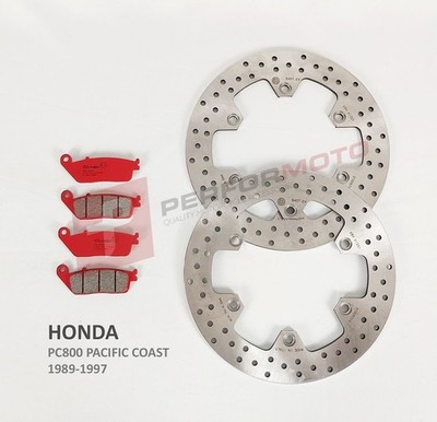 Brembo Serie Oro Scheiben und Beläge vorne passend für Honda PC800 Pacific Coast 1989-1997