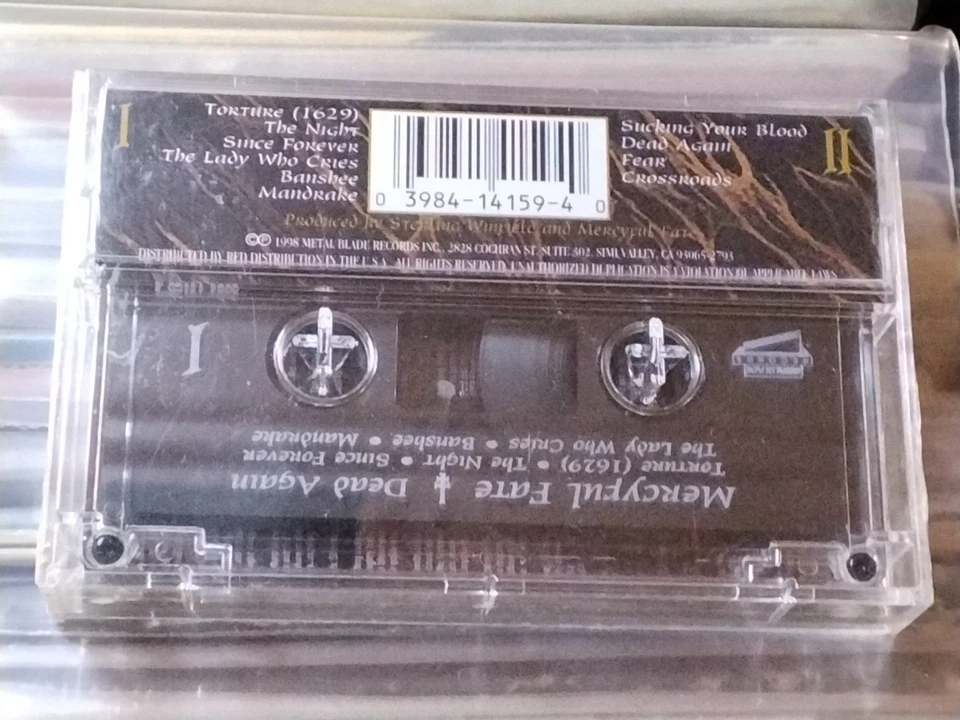 RARE MERCYFUL FATE Dead Again CASSETTE 1998 METAL BLADE King Diamond SEALED - Image 2 of 4