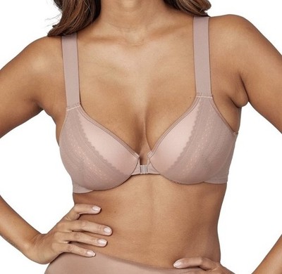SPANX Womens Sz 36DD Bra-llelujah Lace Underwired Cafe Au Lait Full Coverage Bra