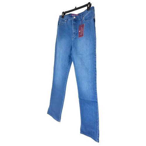 Gloria Vanderbilt Amanda Womens High Rise Med Wash Tapered Leg Jeans Sz 12 NWT - Picture 5 of 10