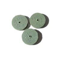 Cratex 7/8" x 1/8" w 1/16" Arbor Course Silicon Rubberized Polishing Wheels 3 Pc