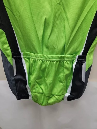 ILPALADINO Men's Short Sleeve Cycling Jersey - Black/Green/White - Picture 3 of 4