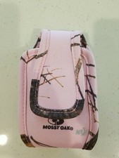 Nite Ize Pink Mossy Oak Nylon Vertical Belt Clip Cell Phone Case XL - New