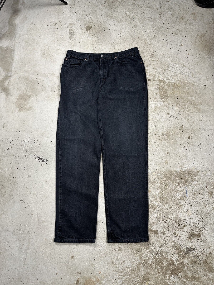 ボトムス Levi's denim 550 vintage 2T Vintage 2001 Levi's 550 Washed Black Relaxed Fit Denim y2k