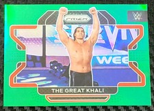 2022 WWE PANINI PRIZM - THE GREAT KHALI - GREEN PRIZM SP