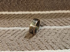 Wisconsin Handcrafted Washington Quarters coin ring, size 7-1/2  2004 