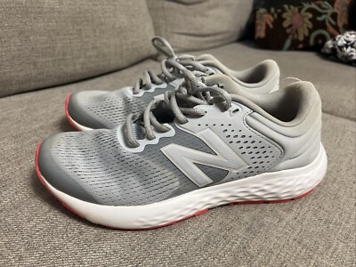 New Balance Womens 520 V7 W520LG7 Gray Running Shoes Sneakers Size 10 B 