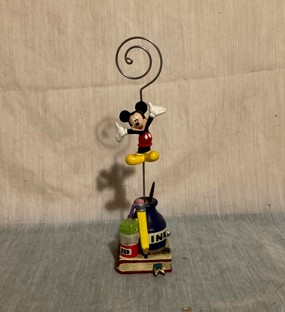 Mickey Mouse Photo Holder Resin Wire Ink Bottle Art Supplies Disneyland Disney-image