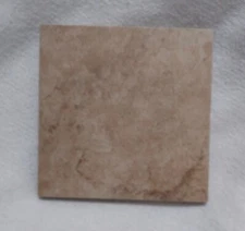 1 ea Ceramic Wall Tile 3-3/4" Cloudy Cafe Brown Matte Square Sample for Crafts