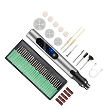 US Cordless Electric Engraving Pen Micro Polishing Pen 33 Drill Bits