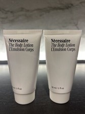2 x Necessaire The Body Lotion Fragrance Free 30ml / 1 fl oz Travel Size New
