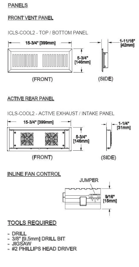 Middle Atlantic ICLS-COOL-2 Keep Racks Cool In Enclosed Cabinets Brand New L@@K - Image 2 of 4
