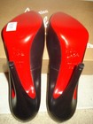 100% AUTH NEW WOMEN LOUBOUTIN VERY PRIVE 120 BLACK RED TOE HEELS/PUMPS US 11.5 — photo 6