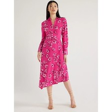 Scoop Women's Faux Wrap Shirtdress XS