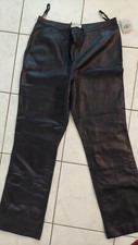 NWT Ladies Lord  Taylor 100 Leather Pants Black Size 10 Vintage Lined Y2K