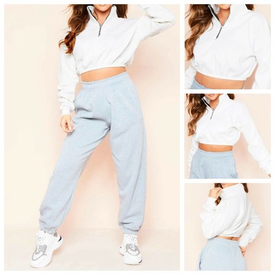 cropped jumper with zip
