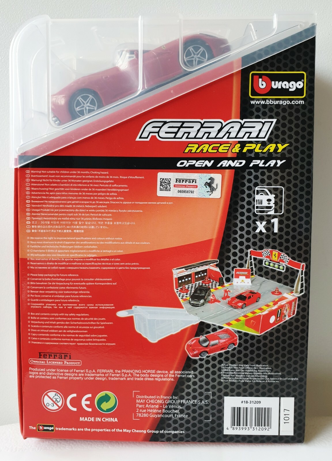 bburago ferrari parking garage