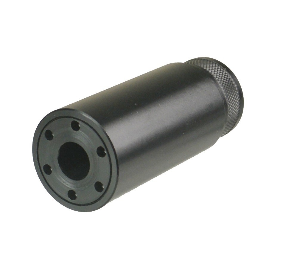 Aluminum Linear Muzzle Brake 1/2X28 TPI Barrel Extension Tube For 9 mm ...