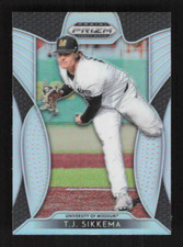 2019 Panini Prizm Draft Picks Prizms Silver #67 T.J. Sikkema - NM-MT