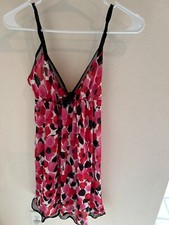 OSCAR DE LA RENTA-SIZE SMALL PINK FLORAL NIGHT GOWN FOR WOMEN