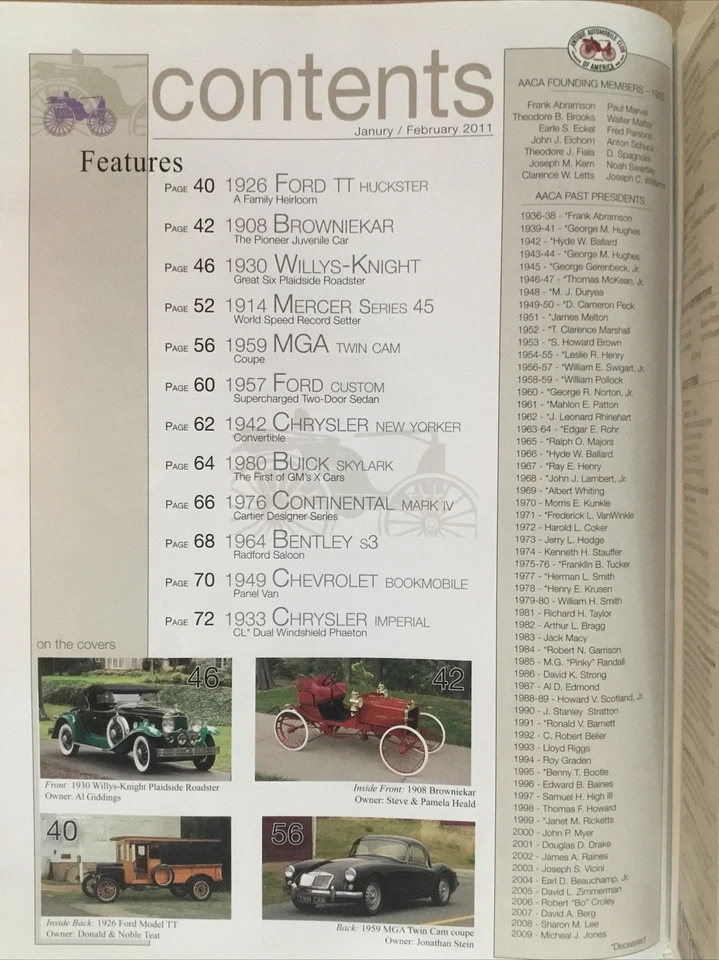 Antique Automobile Magazine Jan Feb 2011 - 1930 Willys-Knight Plaidside Roadster - Image 4 of 4