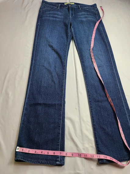 Pantalones de mezclilla para mujer Agave Nectar talla 33x32 (MEDIDO) Mariposa clásicos rectos azules Foto 4 de 4