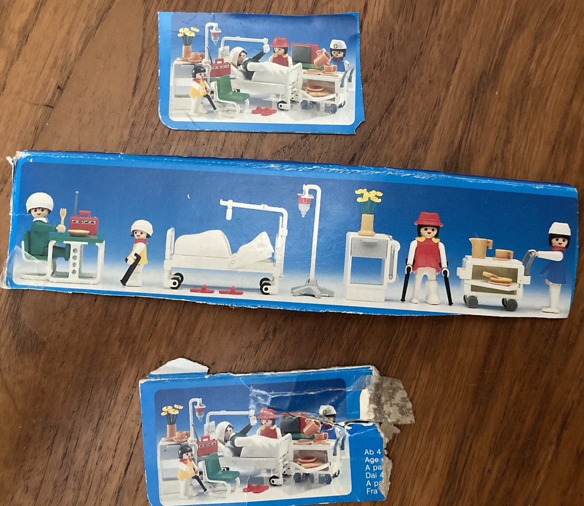 Brancard Gris Playmobil Vintage - Accessoire Hôpital/secouriste - Compatible Avec Sets 3164, 3156, Etc. - Occasion